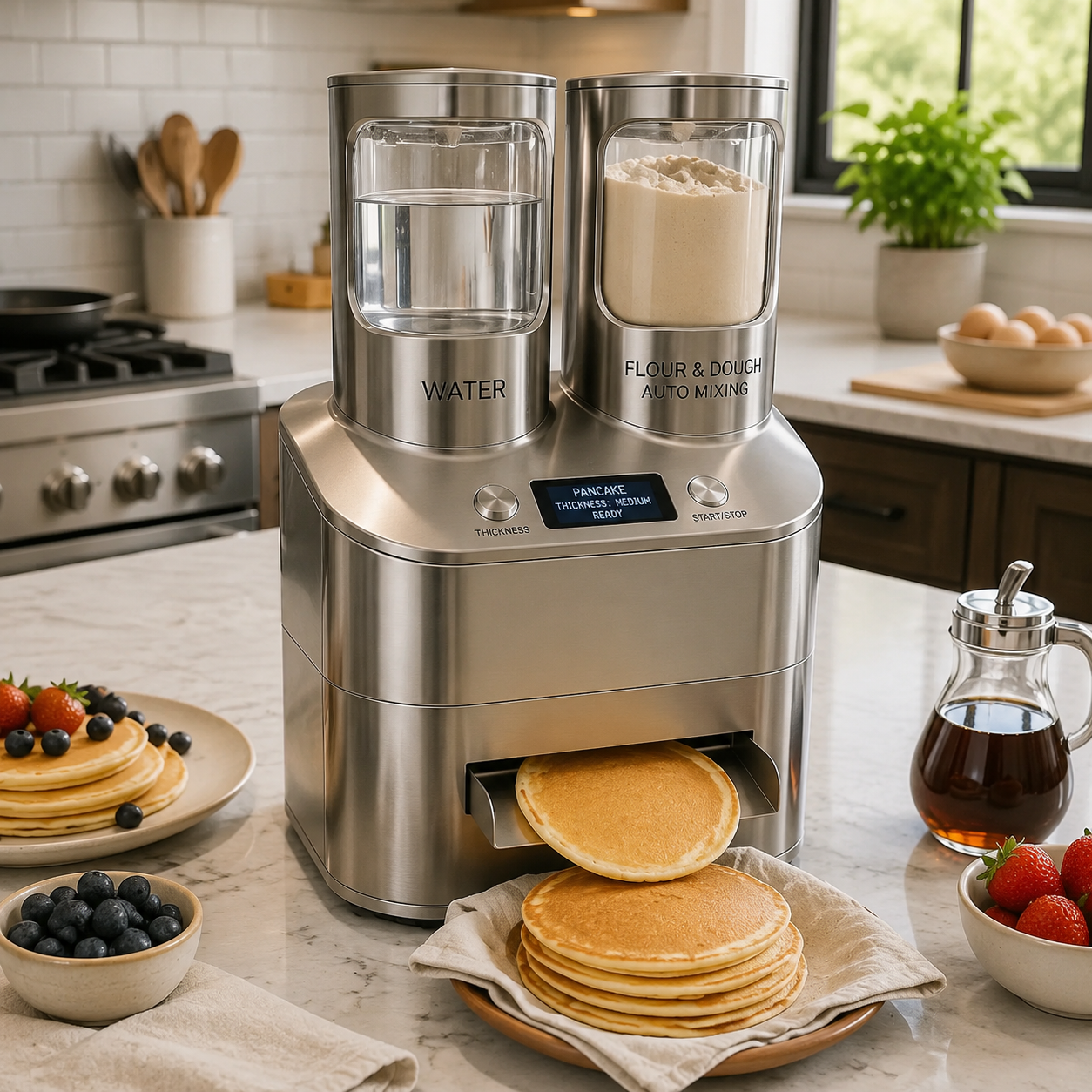 🥞 Smart Automatic Pancake Maker Machine – Fluffy Pancakes Made Easy!