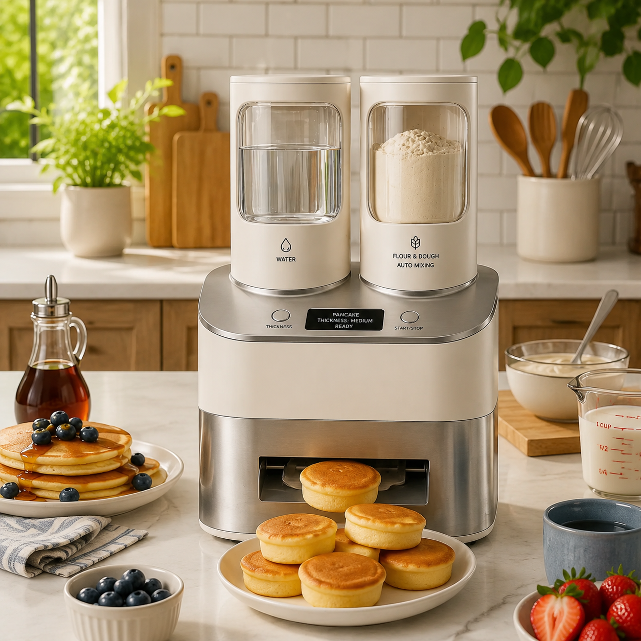 🥞 Smart Automatic Pancake Maker Machine – Fluffy Pancakes Made Easy!