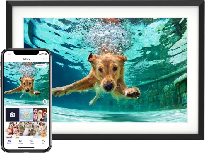 10.1'' Digital Picture Frame with 32GB Storage, Digital Photo Frame with 1280x800 IPS Touch Screen, Share Photos/Videos and Send Best Wishes via Free App - Image 2