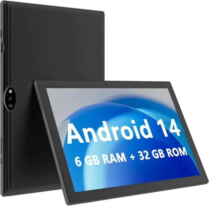 10.1 inch Tablet, Andaroid 14 tablet, 6GB RAM 32GB ROM 1TB Expand, Quad Core Processor, 2MP+8MP Dual Camera, Bluetooth, WiFi 6, 6000mAh Battery, IPS High Definition Screen, Powerful Tablet. - Image 2