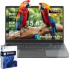 15 15.6" FHD 1920 X 1080 Display Laptop Computer for College Students Business, 8GB LPDDR4 RAM 256GB SSD, Dual-Core Intel Celeron, Numeric Keypad, Windows 11 Pro, Slim Portable, Gray