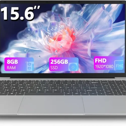 15.6 Inch Laptop, Laptop Computer, Windows 11, 8GB RAM, 256GB SSD, Intel Celeron Quad-Core Processor(Up to 2.9GHz), IPS Full HD Display with, Type-C, Wi-Fi, USB3.2 (15lnch-256)