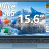 15.6 Inch Laptops, Windows 11 Laptop Computers with 36GB RAM 128GB EMMC+1024GB SSD, Celeron N5095 Quad-Core, 1 Year Office 365, WiFi 6, 180° Viewing, USB 3.2, HDMI, Type-C, 7000mAh Battery