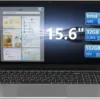 15.6" Laptop Computer - 32GB DDR4 RAM 512GB NVMe SSD Gaming Laptops with Backlight Keyboard, Fingerprint Reader,Quad-Core Intel_N95(Up to 3.4GHz), 8000mAh Battery,USB3.0x2,Win11 Pro,Silver