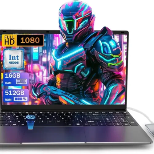 15.6 inch Laptop Computer,16GB RAM LPDDR4 512GB SDD Portable Laptop Computer Cerelon N5095 Processor FHD 1920 * 1080 Laptop PC with Touch ID, WiFi5, BT4.2, USB 3.0