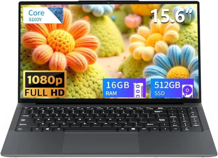 15.6 inch Laptop, Laptops with Core I3 (up to 3.40GHz), Gaming Laptop 16GB DDR3 512GB ROM, FHD 1920 x 1080, Win11 Traditional Laptop Computers with WIFI BT 5.0 Netbook For Student Business Work - Image 2