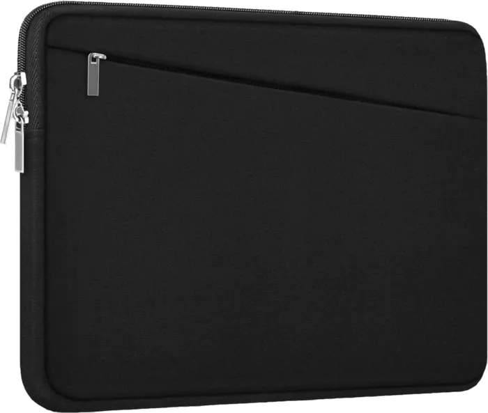 15.6 inch Laptop Sleeve, Durable Computer Carrying Bag Protective Case Briefcase Handbag with Front Pocket, Slim Cover for 15-16 Inch HP, Dell, Lenovo, Asus, Notebook, Black - Image 2