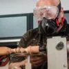Trend Air Stealth Dust Mask, Half Mask with Replaceable Twin HEPAC Filters for Woodworking, Building & Construction Work