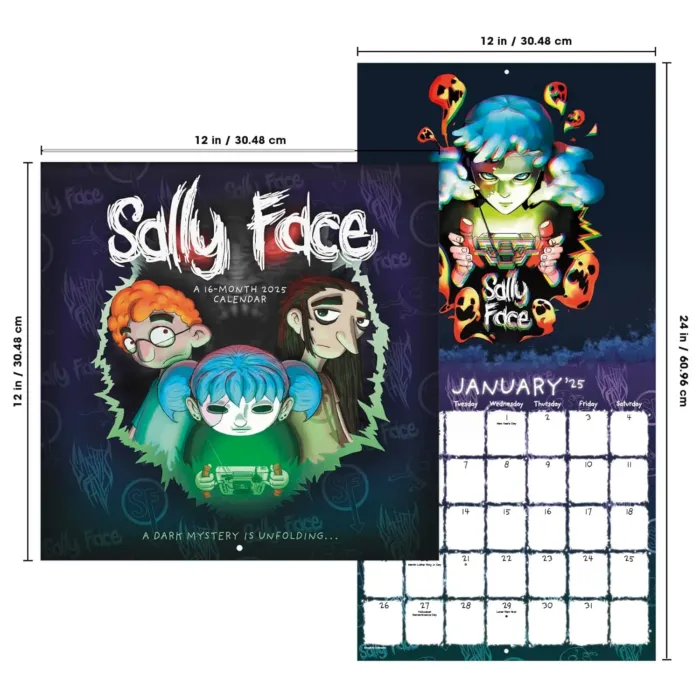 2025 Sally Face Wall Calendar - Image 3