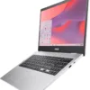 ASUS Chromebook CX1, 15.6" FHD NanoEdge Display, Intel Celeron N4500 Processor, 64GB eMMC Storage, 8GB RAM, ChromeOS, Transparent Silver, CX1500CKA-AS84F
