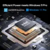 15.6-inch Windows 11 Laptop, 16GB RAM, 512GB SSD, FHD IPS Display Laptop Computer, Intel N5095 Quad Core, 2.4/5G WiFi, BT4.2 Backlit and Fingerprint, Lightweight and Portable