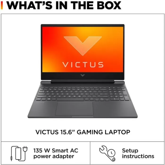 HP Victus 15.6" 144Hz FHD Gaming Laptop,AMD Ryzen 5 7535HS,16GB DDR5 RAM,512GB SSD,AMD Radeon RX 6550M,Beats RTX 2050,Backlit Keyboard,Windows11 Pro, Mica Silver - Image 8