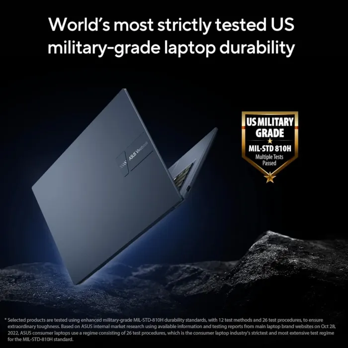 ASUS 2023 Vivobook 14 Laptop, 14” FHD (1920 x 1080) Display, Intel Core i5-1235U CPU, Intel Iris Xᵉ Graphics, 8GB RAM, 256GB SSD, Windows 11 Home, Quiet Blue, F1404ZA-AS51 - Image 4