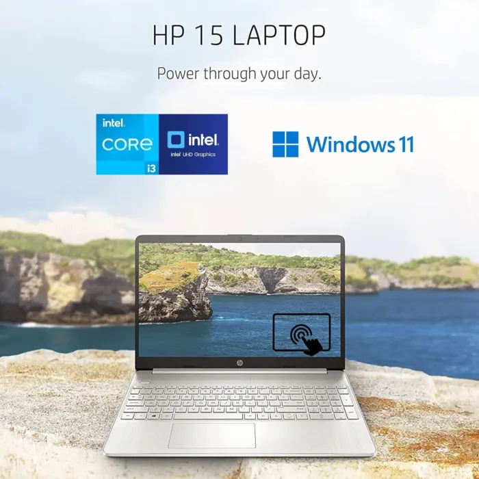 HP Pavilion 15.6" HD Touchscreen Anti-Glare Laptop, 16GB RAM, 256GB SSD Storage, Intel Core Processor up to 4.1GHz, Up to 11 Hours Long Battery Life, Type-C, HDMI, Windows 11 Home, Silver - Image 4