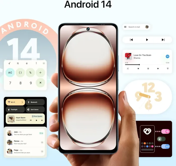 UMIDIGI Note 100A Cell Phone, 6.8" HD+ 120Hz Display Phones, Android 14 Unlocked Smartphone, 8(4+4)+256GB/1TB TF, 5000mAh Battery Andriod Phone, AI Face & Fingerprint Unlock, 4G Dual SIM, GPS,OTG - Image 3