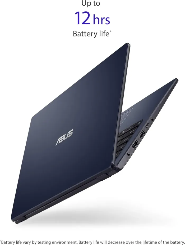 ASUS L410 MA-DB02 Ultra Thin Laptop, 14” FHD Display, Intel Celeron N4020 Processor, 4GB RAM, 64GB Storage, NumberPad, Windows 10 Home in S Mode, Star Black - Image 3