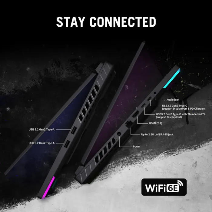 ASUS ROG Strix G16 Gaming Laptop, 165Hz Display, NVIDIA® GeForce RTX™ 4060, Intel Core i7-13650HX, 16GB DDR5, 1TB PCIe Gen4 SSD, Wi-Fi 6E, Windows 11, G614JV-AS74 - Image 3
