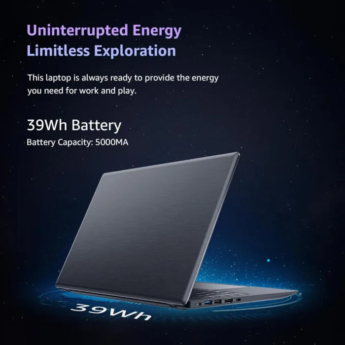 Laptop, 15.6 Inch Laptop Computer with FHD IPS 1920x1080 Display, 8GB RAM 256GB SSD, N5095 Quad Core Processor,38WH Battery, WiFi, USB3.2, Webcam, Poratable Student and Business Laptops