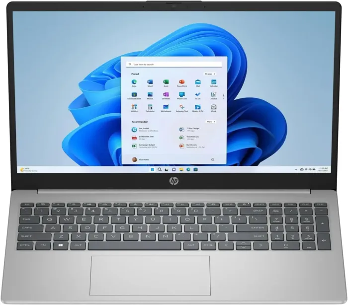 HP 15.6" FHD Business Laptop, 12th Generation 10-Core Intel Core i5-1235U Processor, 8GB RAM, 512GB SSD, Intel Iris Xe Graphics, Wi-Fi 6, Bluetooth 5.3, Natural Silver, Windows 11 Home, EAT Mouse pad - Image 3