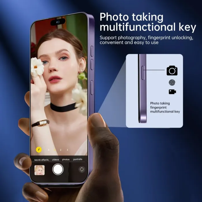 I16 ProMax Smartphone New Upgrade 16GB+1TB/6.99" Display 68+108MP Zoom Camera,Tempered Glass Finish, 7000mAh Android 13 Smartphone (Deep Purple) - Image 3