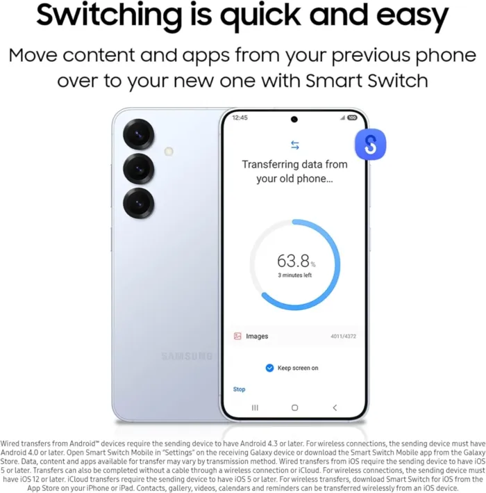 SAMSUNG Galaxy S25 Cell Phone, 128GB AI Smartphone, Unlocked Android, AI Camera, Fast Processor, ProScaler Display, Long Battery Life, 2025, US 1 Yr Manufacturer Warranty, Mint - Image 3