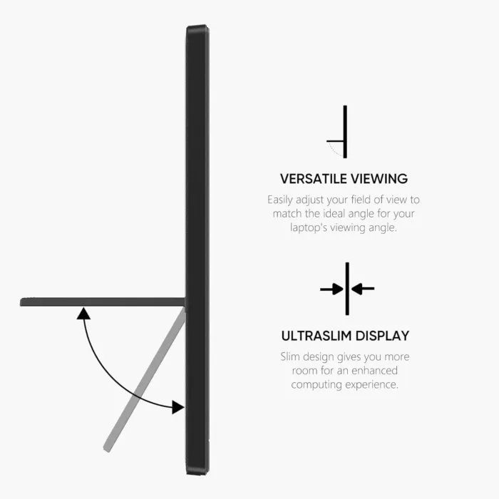 Portable Monitor 15.6 Inch 1080P USB-C HDMI Ultra-Slim Travel Monitor with Kickstand, for Laptop, PC, Mac Phone, PS, Xbox, Swich IPS Ultra-Thin Zero Frame Gaming Monitor - Image 4