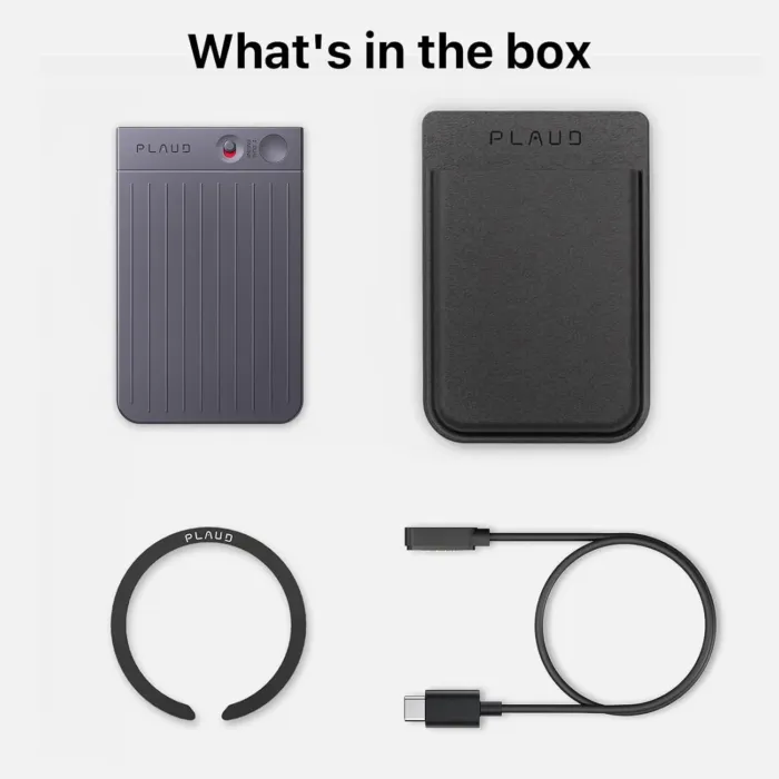 AI Voice Recorder, PLAUD Note Voice Recorder w/Case, App Control, Transcribe & Summarize with AI Technology, Support 112 Languages, 64GB Memory, Audio Recorder for Lectures, Meetings, Calls, Black - Image 3