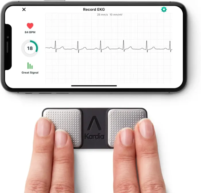 KardiaMobile 1-Lead Personal EKG Monitor – Record at Home – Detects AFib & Irregular Arrhythmias – Easy Results in 30 Seconds – Works w/Most Smartphones - FSA/HSA Eligible - Image 3