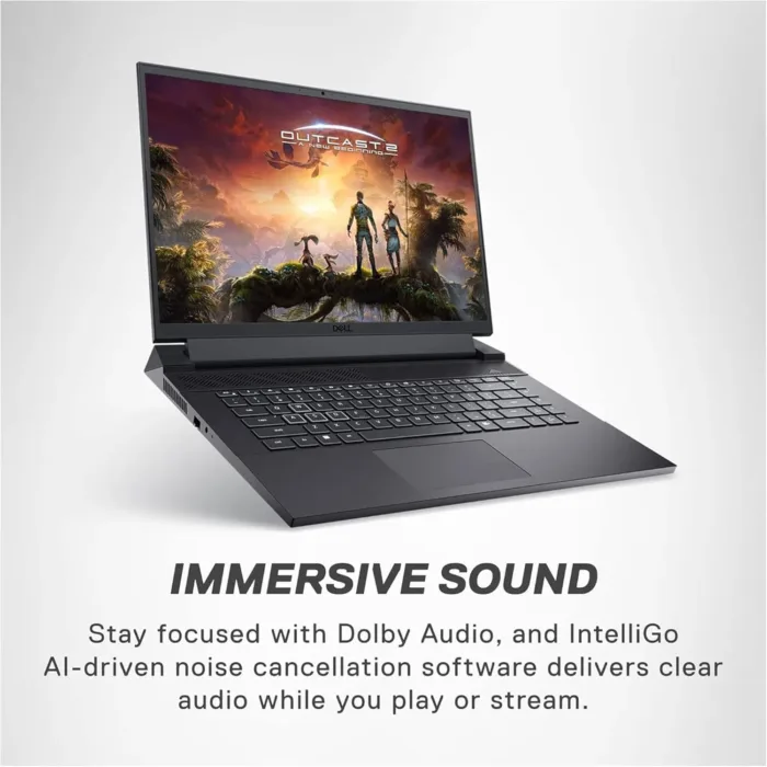 Dell G16 7630 Gaming Laptop, 16"" QHD Display, Intel Core i9-13900HX, 64 GB DDR5 RAM, 2 TB NVMe SSD, NVIDIA GeForce RTX 4070, Backlit Keyboard, Windows 11 Home, Metallic Nightshade, Dark Gray