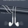Antool Wired Earbuds,【Ultra Clear Calls & no Noise】 Headphones Earbuds Wired 3.5mm, in-Ear Earphones with Mic, Compatible with iPhone/iPad/Android/Laptop/PC 【2 Pack】