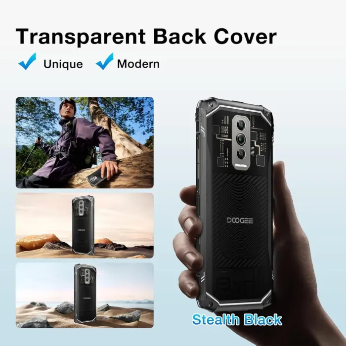 DOOGEE Blade 10 Ultra (2025) Rugged Smartphone, 20GB RAM+256GB ROM Rugged Phone Unlocked Android 14,6.56''90Hz Display,50MP Camera, IP68/IP69K Waterproof Phones, Face ID/NFC/GPS/OTG - Image 3