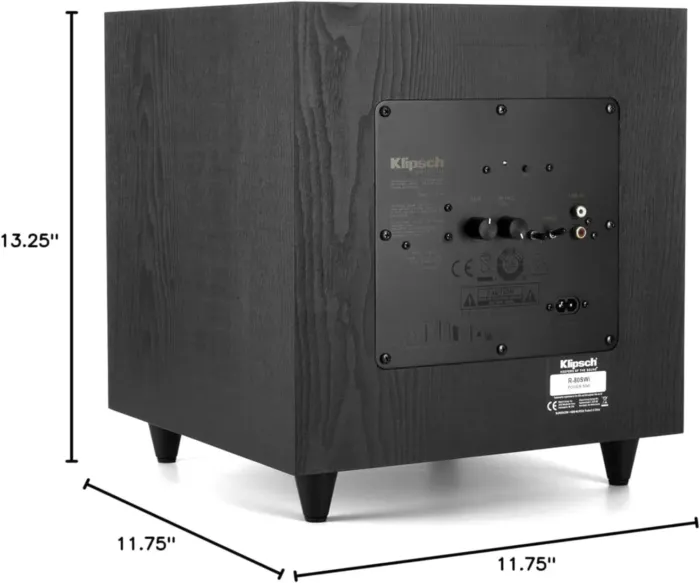 Klipsch R-80SWi 8-inch 150W Wireless Subwoofer with High Performance Driver for Deep Bass Black - Image 5
