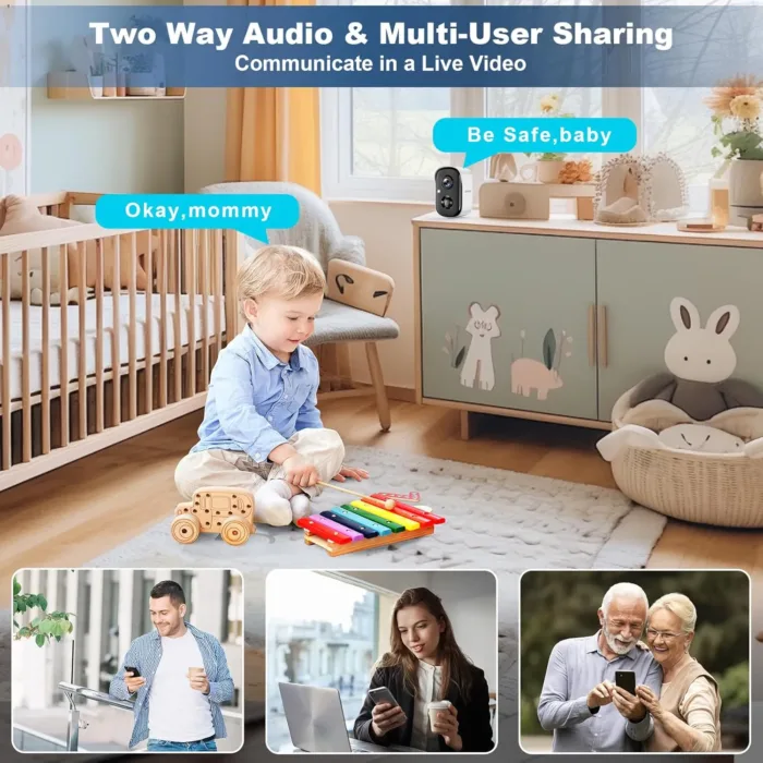 Security Cameras Wireless Outdoor, 2K Battery Powered Indoor Camera/WiFi Camera for Home Security with AI Motion Detection, Color Night Vision, Spotlight, Siren, Waterproof, SD/Cloud Storage