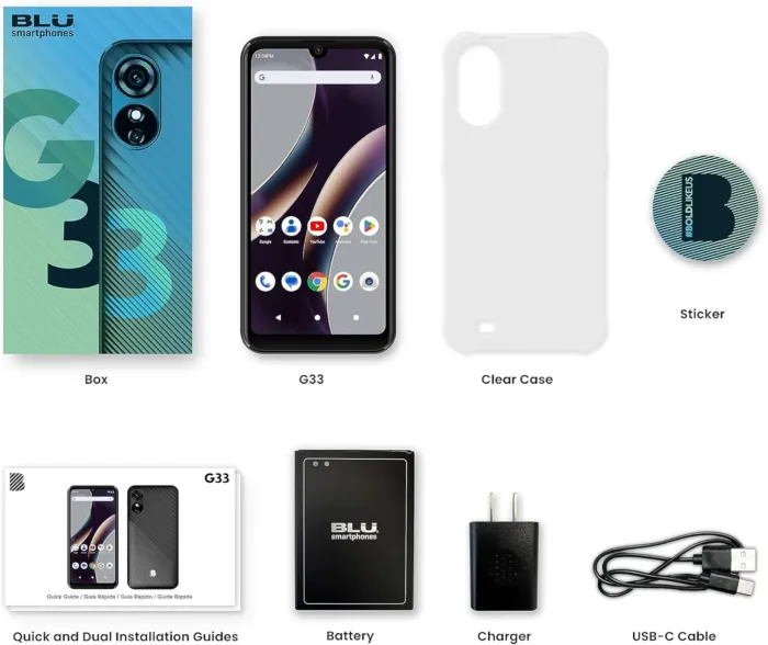BLU G33 | 2023 | All-Day Battery | Unlocked | 6.26” Display | 16/2GB |US Version | US Warranty | Black - Image 5