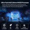 10.1 inch Ultra-Thin Portable Mini Laptop,Celeron N4020 Processor (up to 2.8Ghz), 8GB RAM DDR4,Weight only About 0.8Kg,Built-in Webcam, WiFi, Easy to Carry (Gray, 8G+128GB SSD)