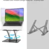 Adjustable Laptop Stand, Computer Stand with 360 Rotating Base, Ergonomic Laptop Riser Mount for Desk Foldable Protable Computer Desk Fits with MacBook Pro Air (10-16") - Black