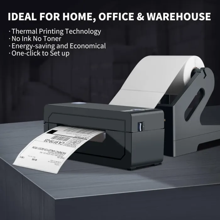 JADENS Bluetooth Thermal Shipping Label Printer – Wireless 4x6 Shipping Label Printer, Compatible with Android&iPhone and Windows, Widely Used for Ebay, Amazon, Shopify, Etsy, USPS - Image 6