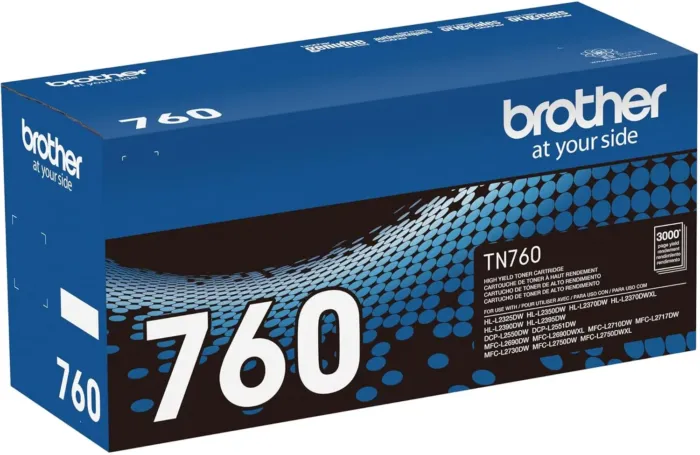 Brother Genuine TN760 High Yield Black Toner Cartridge, (For use with MFC-L2710DW MFC-L2750DW HL-L2350DW HL-L2370DW HL-L2395DW HL-L2390DW DCP-L2550DW Printers) - Image 3