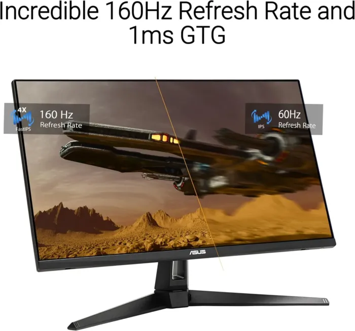 ASUS TUF Gaming 27” 4K HDR Monitor (VG27UQ1A) – 160Hz, 1ms, Extreme Low Motion Blur Sync, NVIDIA G-SYNC Compatible, AMD FreeSync Premium, 95% DCI-P3, DisplayWidget, 3 yr Warranty - Image 3