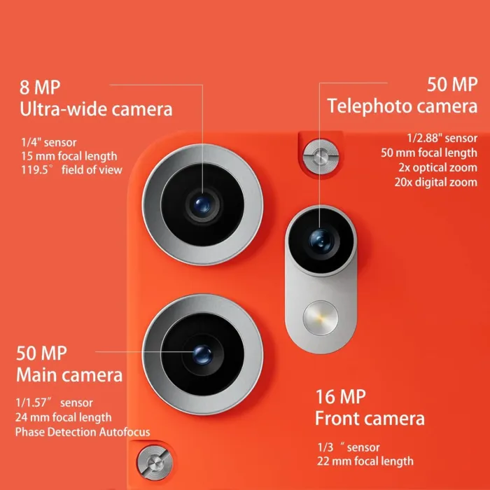 CMF Phone 2 Pro Smartphone, Android Cell Phones with MTK 7300 Pro,4 Camera System, 50 MP Camera, 6,67" Flexible AMOLED Display, 5000mAh, 33 W Fast Charge, NFC, Nothing OS 3, 8+256GB - White - Image 4