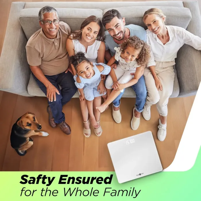 550lb Scale for Body Weight with Ultra-Wide Platform and Large LED Bezel-Less Display, Accurate High Precision Digital Bathroom Scale with Extra-High Capacity - Image 3