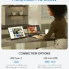 ARZOPA 16" 2.5K Portable Monitor, 2560x1600 QHD IPS Display 123% sRGB with Built-in Stand USB-C HDMI Eye Care External Second Screen for Mac Laptop Phone PS4/5 Xbox Switch -Z1RC