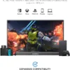 ARZOPA 16" 2.5K Portable Monitor, 2560x1600 QHD IPS Display 123% sRGB with Built-in Stand USB-C HDMI Eye Care External Second Screen for Mac Laptop Phone PS4/5 Xbox Switch -Z1RC