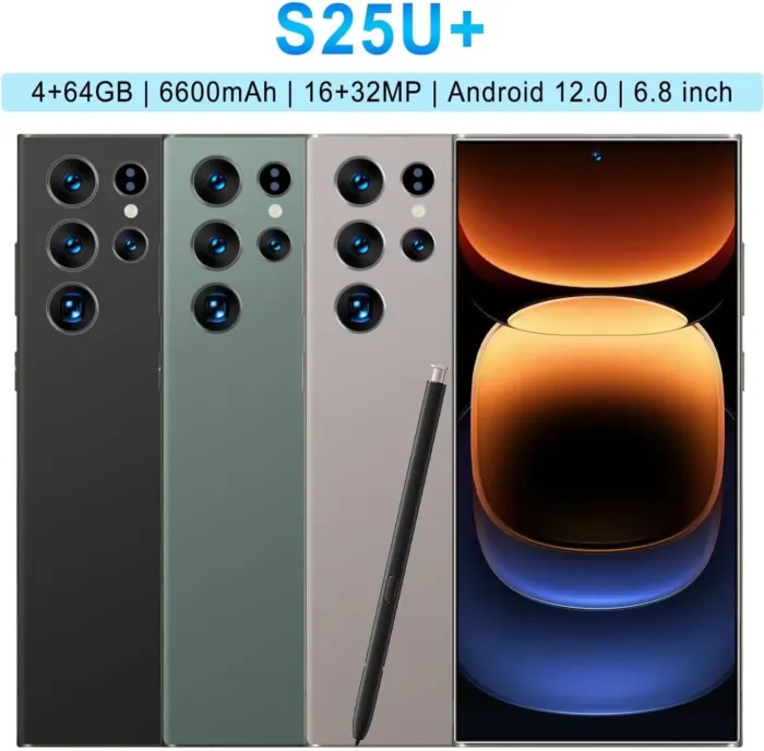 S25U+ Unlocked Cell Phone, 64GB Smartphone, Unlocked Android, 6.8 inch, New 10 Core Processor, Long Battery Life, Edge-to-Edge Display, Include Pen, US Version, 2025, Black - Image 3