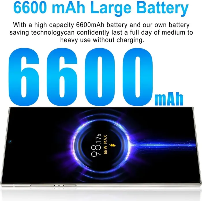 S25U+ Unlocked Cell Phone, 64GB Smartphone, Unlocked Android, 6.8 inch, New 10 Core Processor, Long Battery Life, Edge-to-Edge Display, Include Pen, US Version, 2025, Black - Image 4