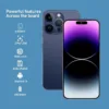 A15 Pro Max Unlocked Phones,Android 14.0 Smartphone,8+256GB Cell Phone,Support Dual SIM Dual Standby Face Recognition 6800mAh Ultra Long Life Battery-Blue