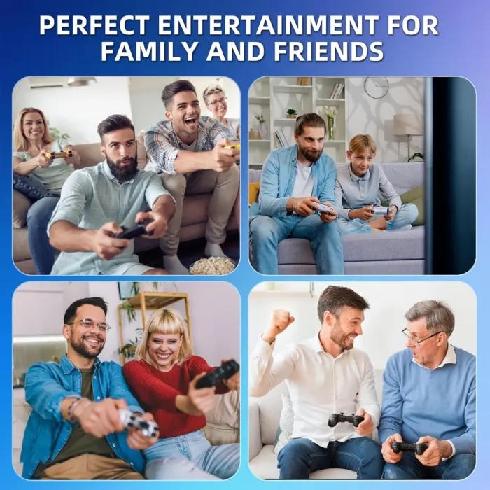 BADGOAL 2025 New Retro Game Console, Nostalgia Gaming Stick, Classic Video Games with 4K HDMI, 20,000+ Games and 23 Emulators, Upgraded Dual 2.4G Wireless Controllers 64GB - Image 4