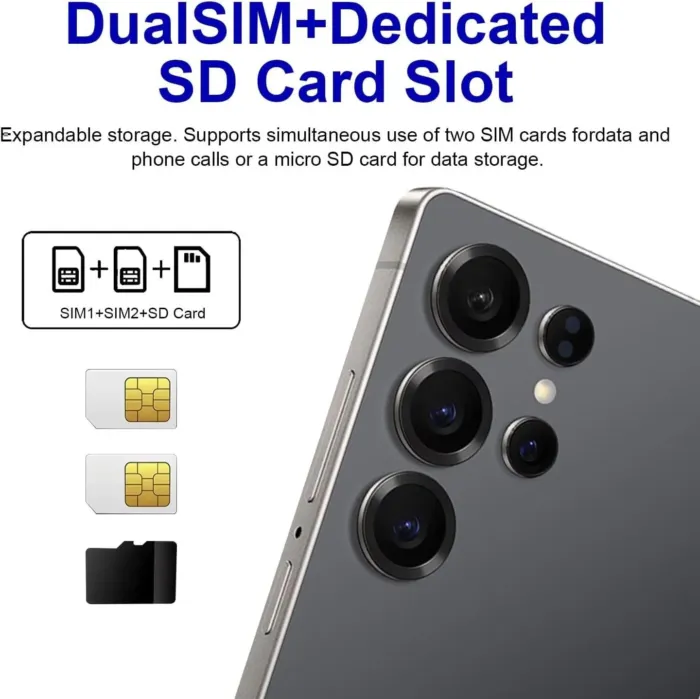 S25 UI Unlocked Android Phone, 64GB Unlocked Smartphone, Unlocked Android, Clear Camera, Fast Processor, Long Battery Life Celular, 2025, US Black - Image 7