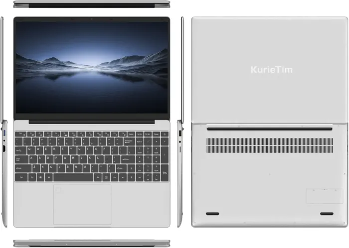 15.6" Laptop Computer - 32GB DDR4 RAM 512GB NVMe SSD Gaming Laptops with Backlight Keyboard, Fingerprint Reader,Quad-Core Intel_N95(Up to 3.4GHz), 8000mAh Battery,USB3.0x2,Win11 Pro,Silver - Image 3