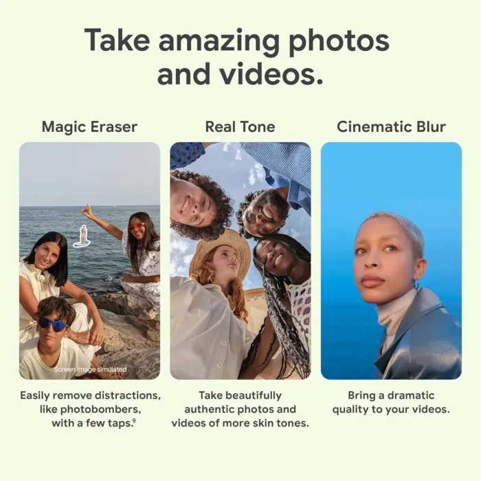 Google Pixel 7-5G Android Phone - Unlocked Smartphone with Wide Angle Lens and 24-Hour Battery - 256GB - Snow - Image 3